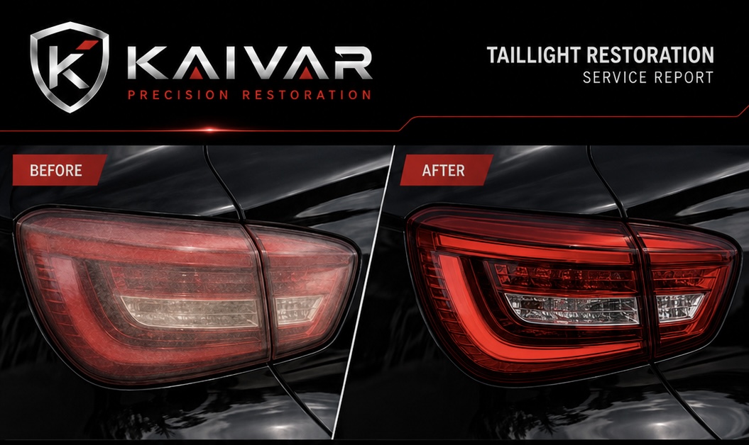KAIVAR Taillight Restoration before and after concept